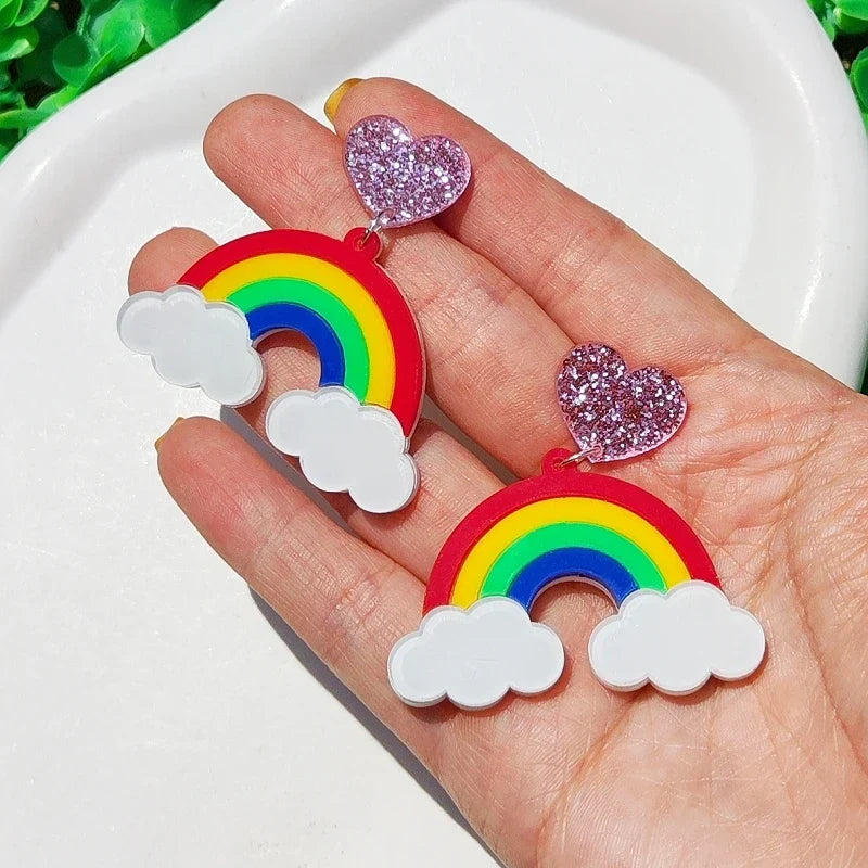 Orecchini a buco Queen Rainbow