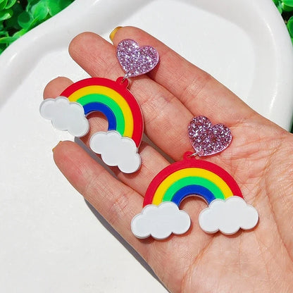 Orecchini a buco Queen Rainbow