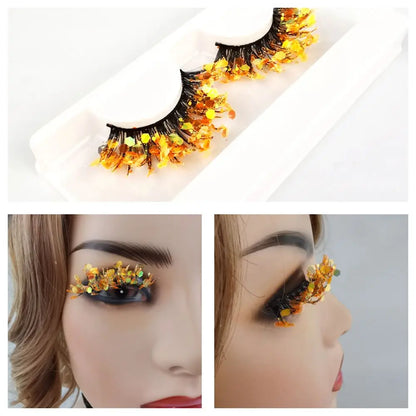 Ciglia finte Queen Sequins (Dorate)
