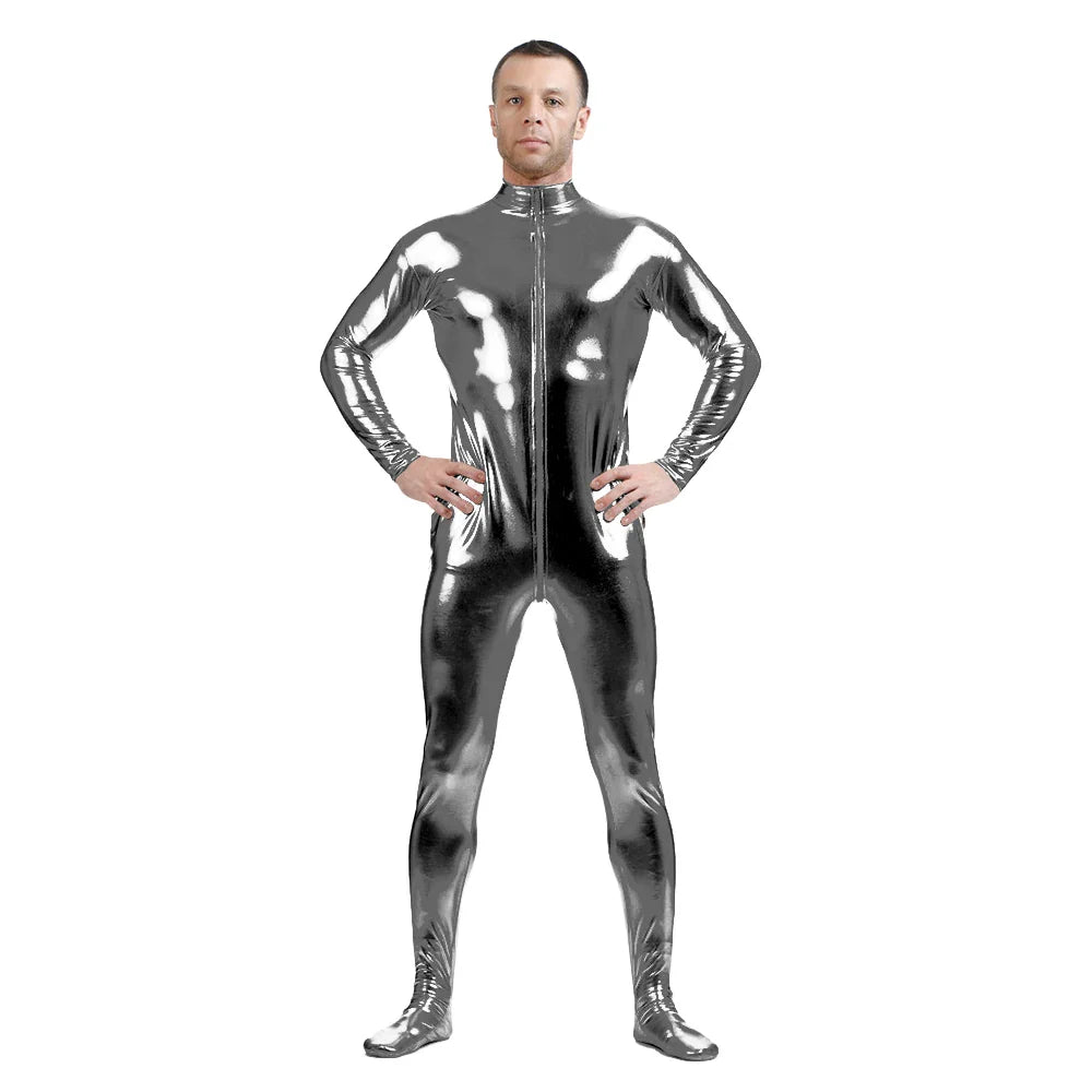 Tuta zentai Queen Glitter (Gray)