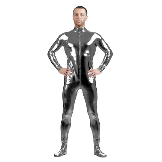 Tuta zentai Queen Glitter (Gray)