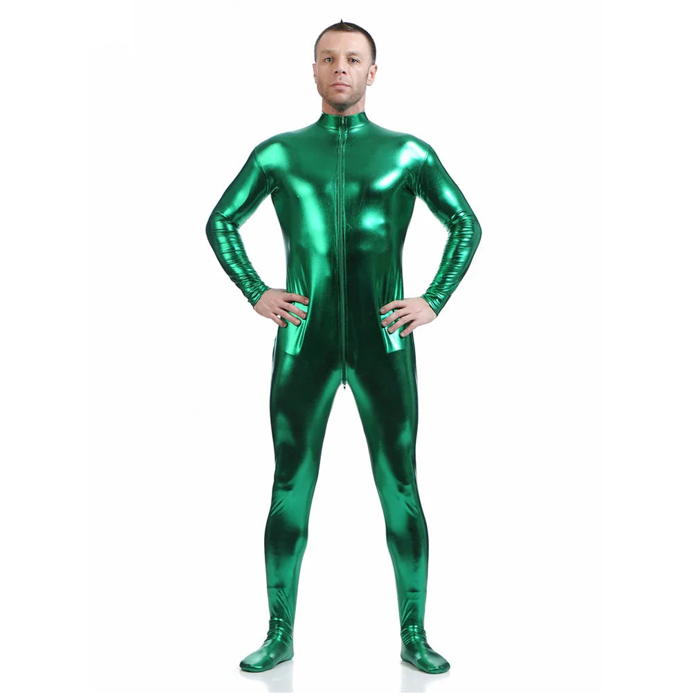 Tuta zentai Queen Glitter (Green)