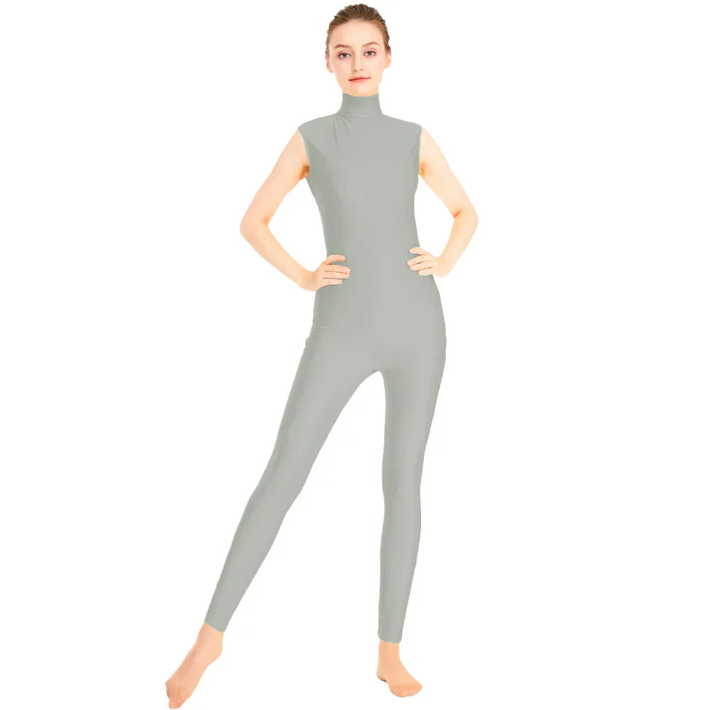 Tuta danza Queen Satin (Gray)