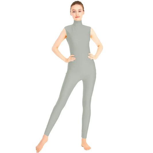 Tuta danza Queen Satin (Gray)