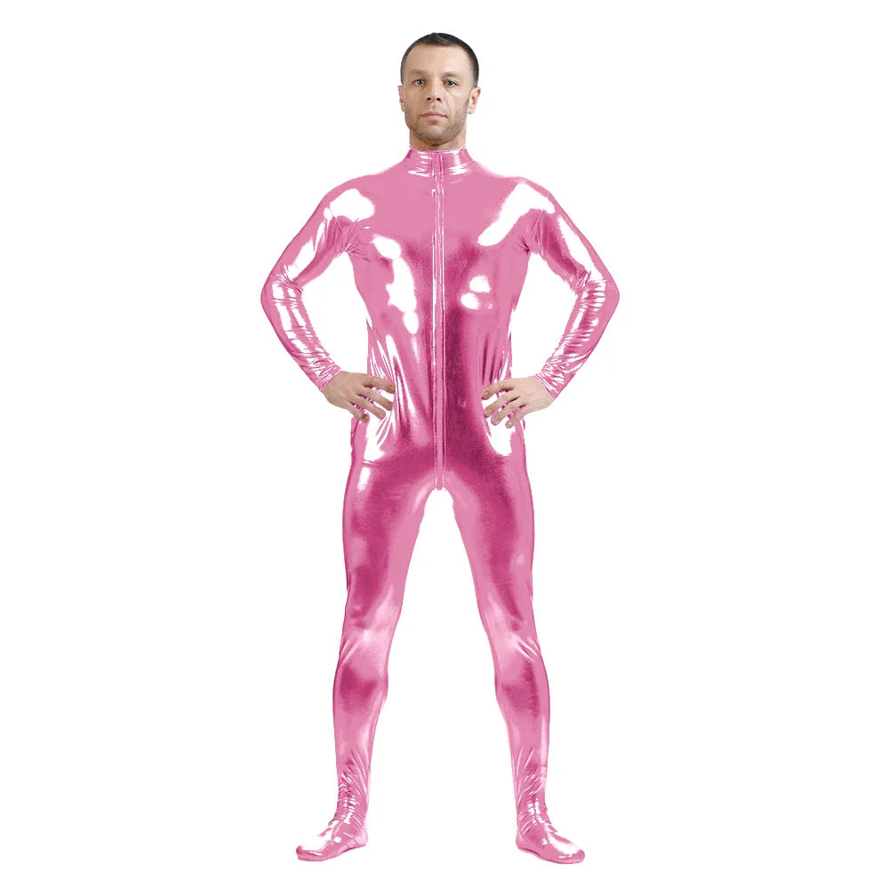 Tuta zentai Queen Glitter (Pink)