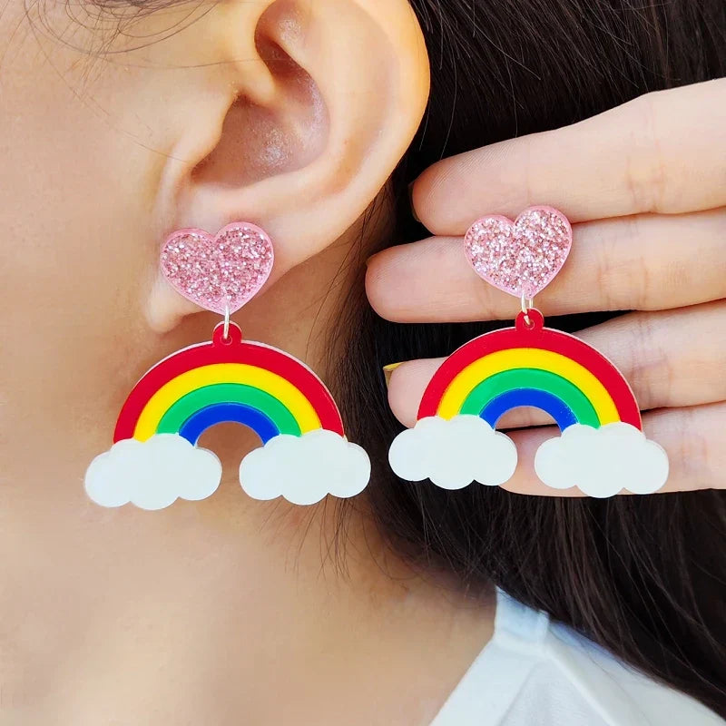 Orecchini a buco Queen Rainbow