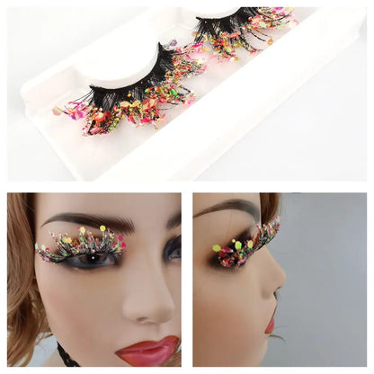 Ciglia finte Queen Sequins (Pesca)