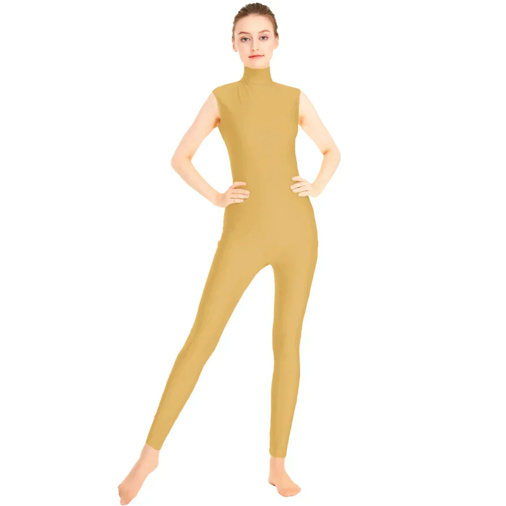 Tuta danza Queen Satin (Nude)