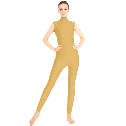 Tuta danza Queen Satin (Nude)