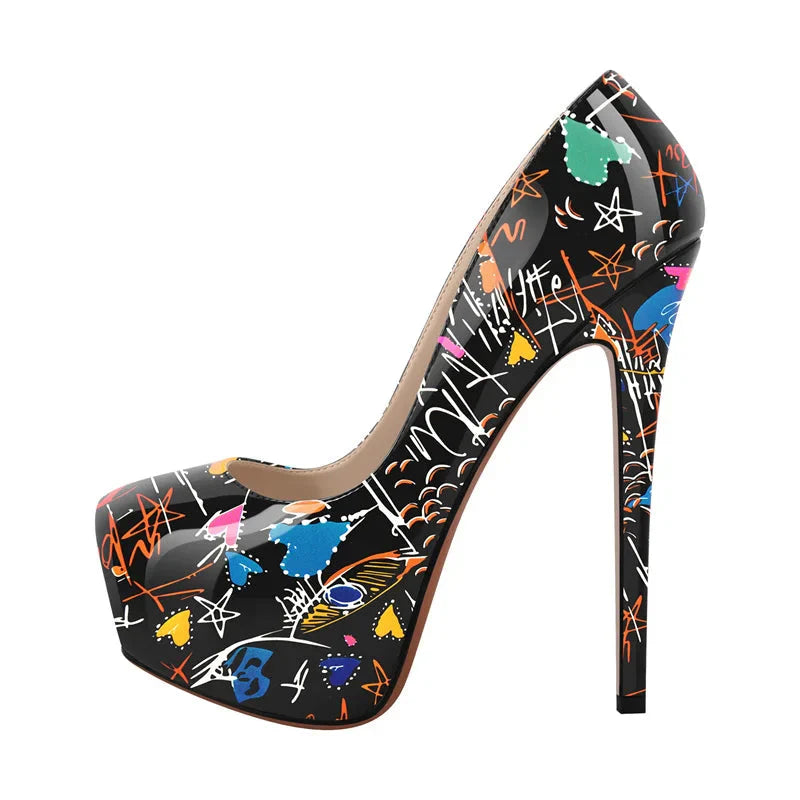 Escarpe Queen Graffiti (2 colori)