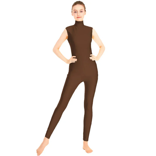 Tuta danza Queen Satin (Coffee)