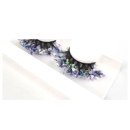 Ciglia finte Queen Sequins (Argentate)