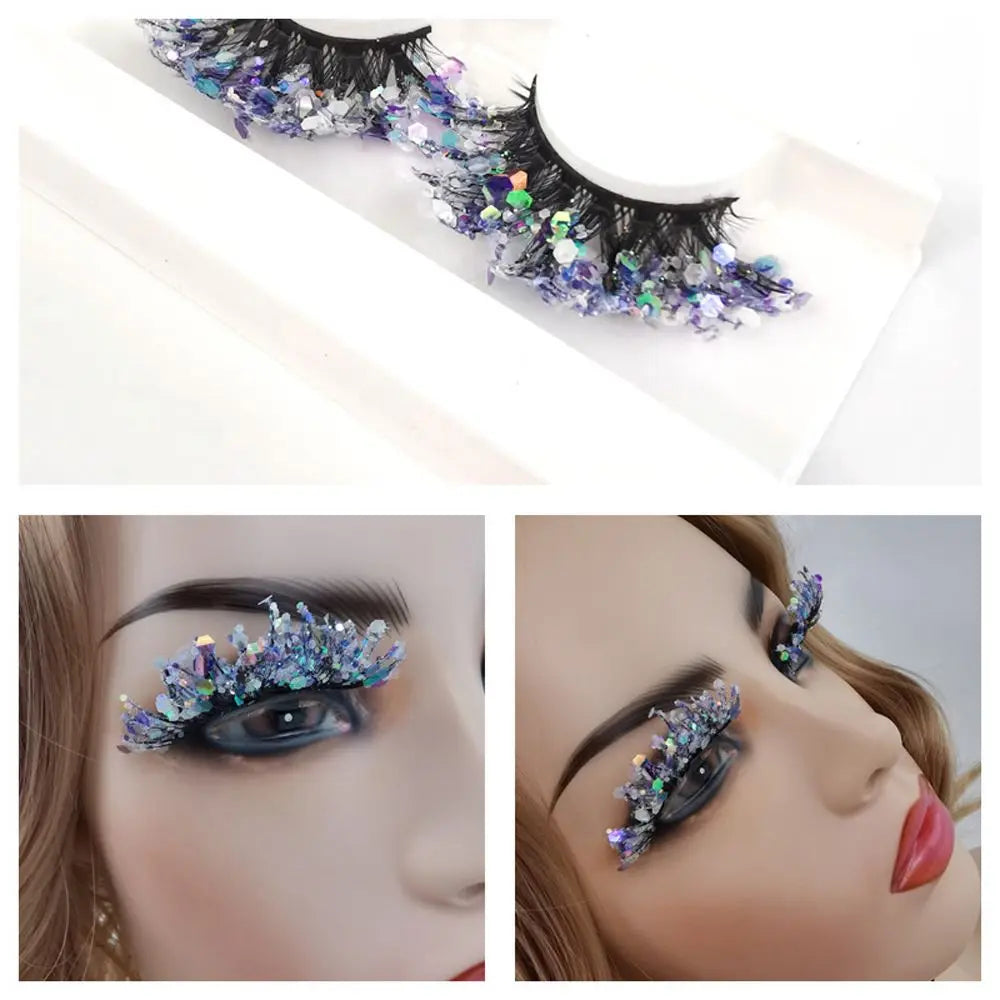 Ciglia finte Queen Sequins (Argentate)