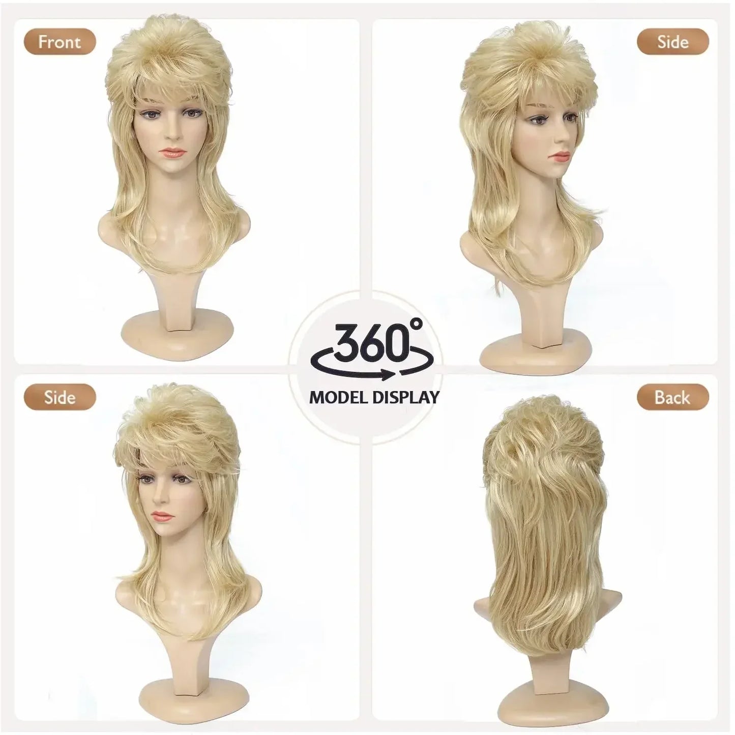 Parrucca Queen Dolly (4 Colori)