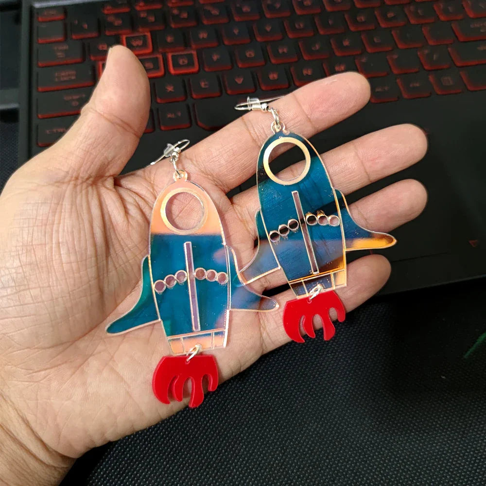 Orecchini a buco Queen Rocket