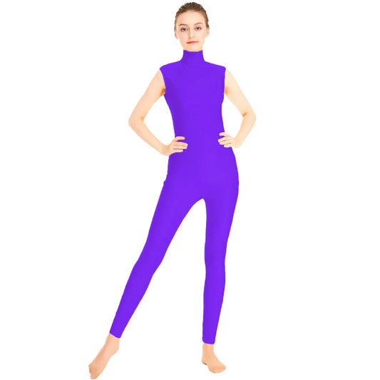 Tuta danza Queen Satin (Deep purple)