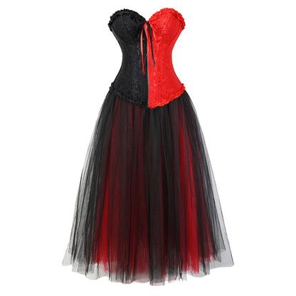Abito a corsetto Drag Cruella