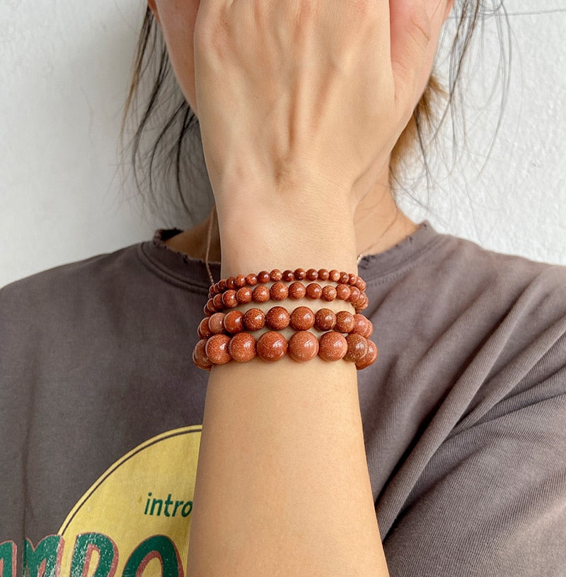 Bracciale Queen Agata striata (blu navy)