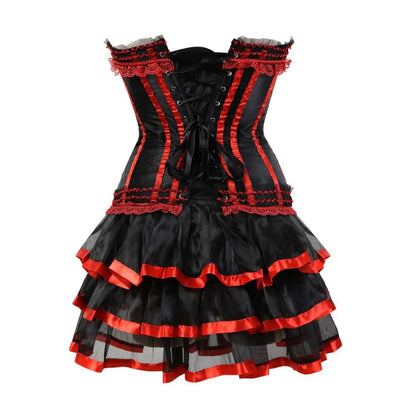 Abito a corsetto Drag Timon (Rosso)