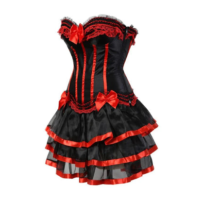 Abito a corsetto Drag Timon (Rosso)