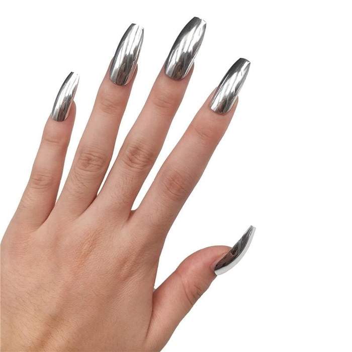 Unghie finte Drag Titanium (24 unità)