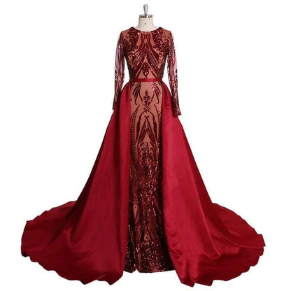 Dress Drag Sofia (Burgundy or Green) Burgundy / 2