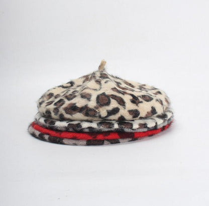 Berretto Queen Leopard (Beige)