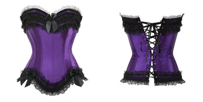 Corsetto Drag Poison (Viola e nero)