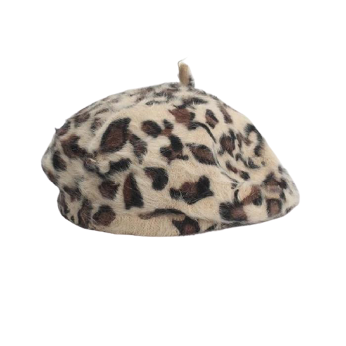 Berretto Queen Leopard (Beige)