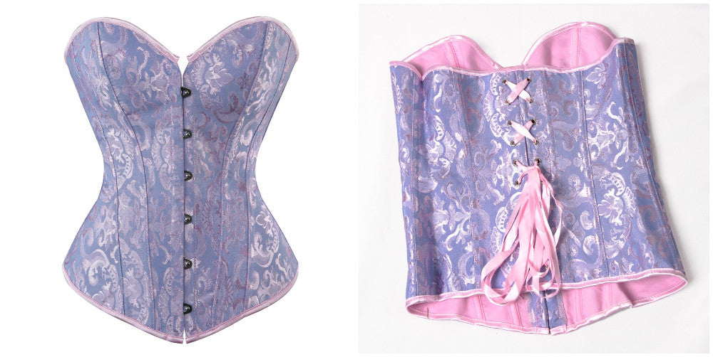 Corsetto Drag Kitten (Azzurro e rosa)