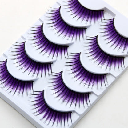 Ciglia finte Drag Purple Rain (5 paia)