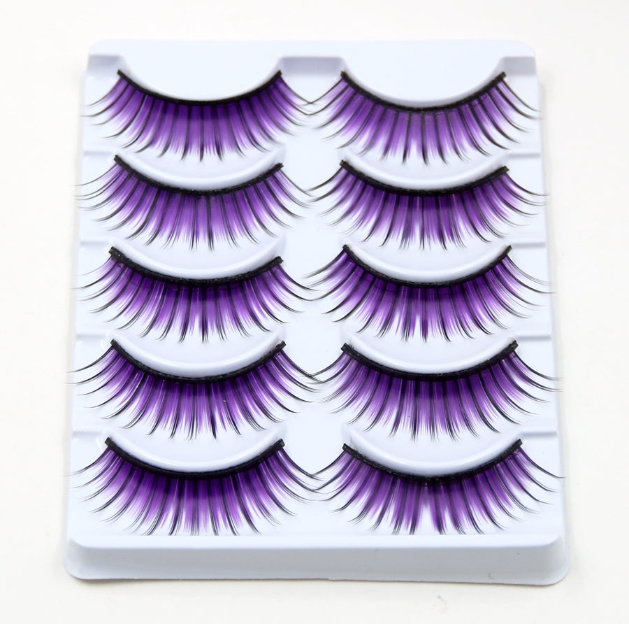 Ciglia finte Drag Purple Rain (5 paia)