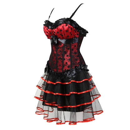 Abito a corsetto Drag Mimi (Gonna lunga)
