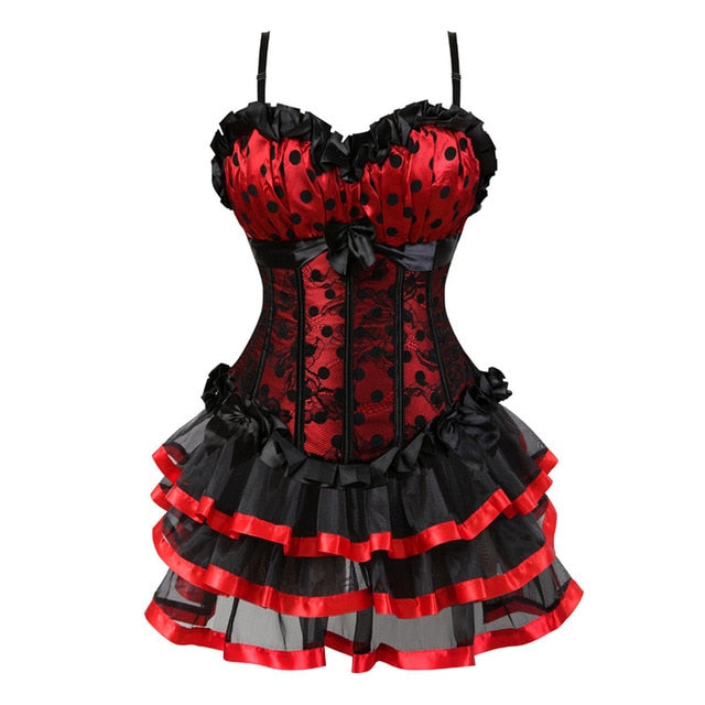 Abito a corsetto Drag Mimi (Gonna corta)