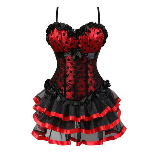 Abito a corsetto Drag Mimi (Gonna corta)