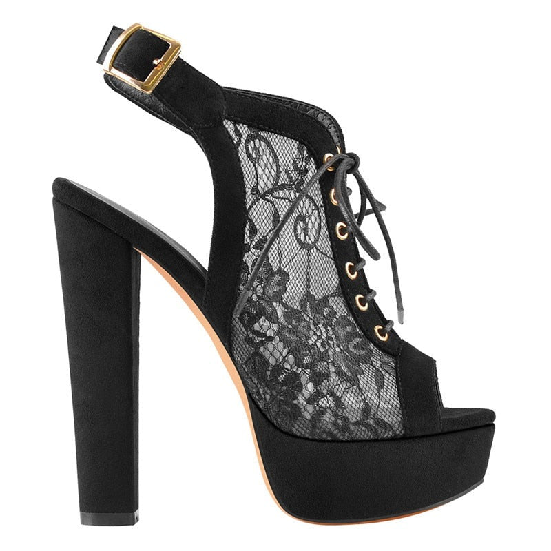 Sandali Queen Maisker (Nero floreale)