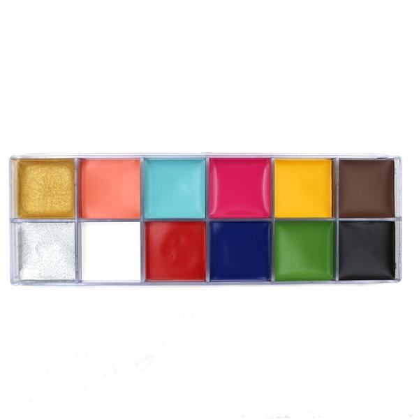 Set di 12 colori di pittura per il corpo a olio (2 varianti)