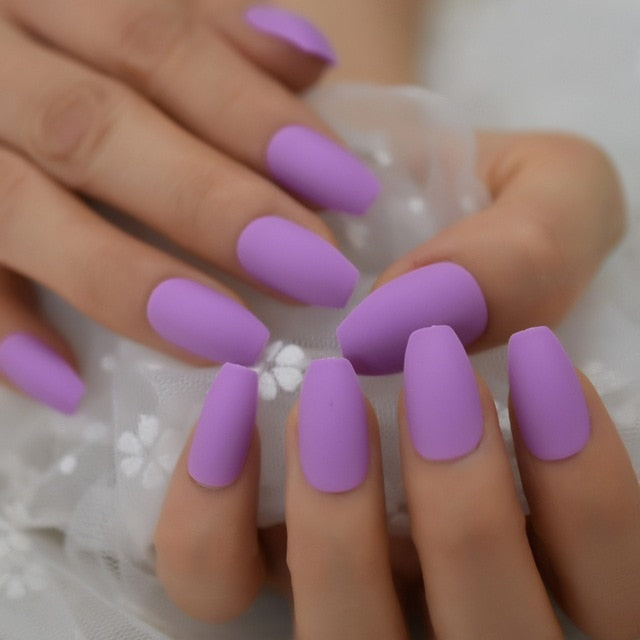 Unghie finte Drag Purple (24 unità)