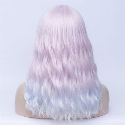 Parrucca Queen Oled (Rosa chiaro e azzurro)