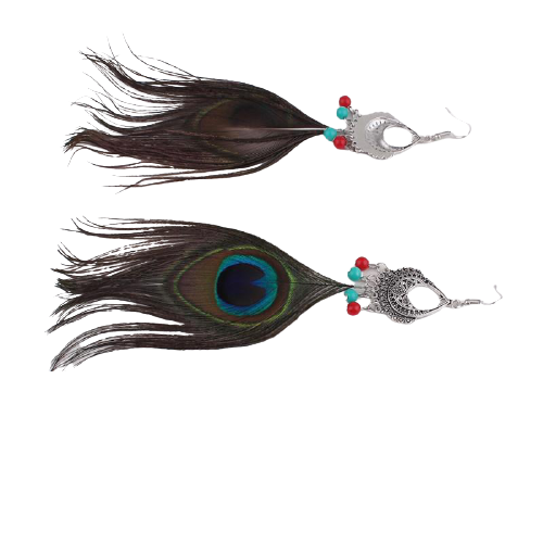 Orecchini a buco Drag Peacock
