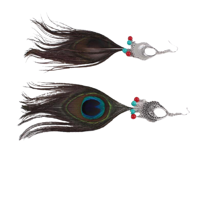 Orecchini a buco Drag Peacock