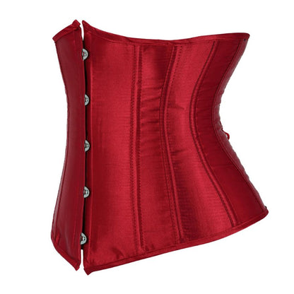 Corsetto Drag Satin (Rosso scuro)