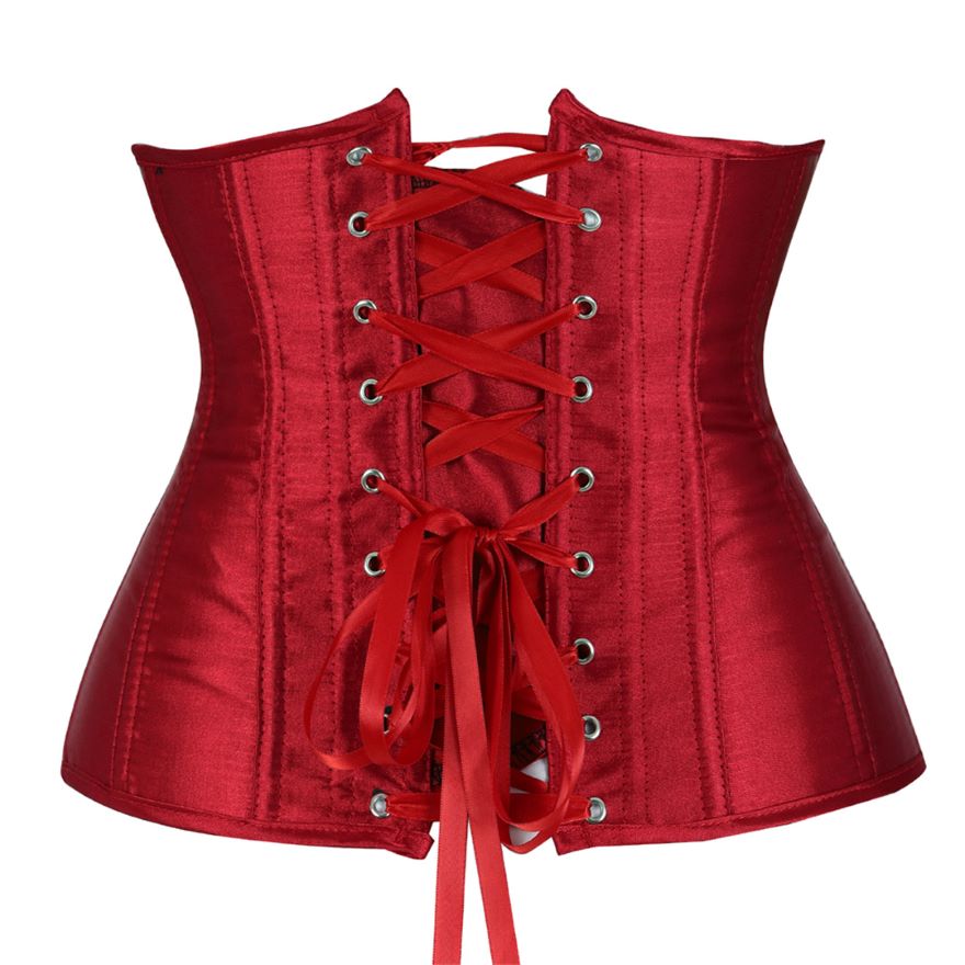 Corsetto Drag Satin (Rosso scuro)