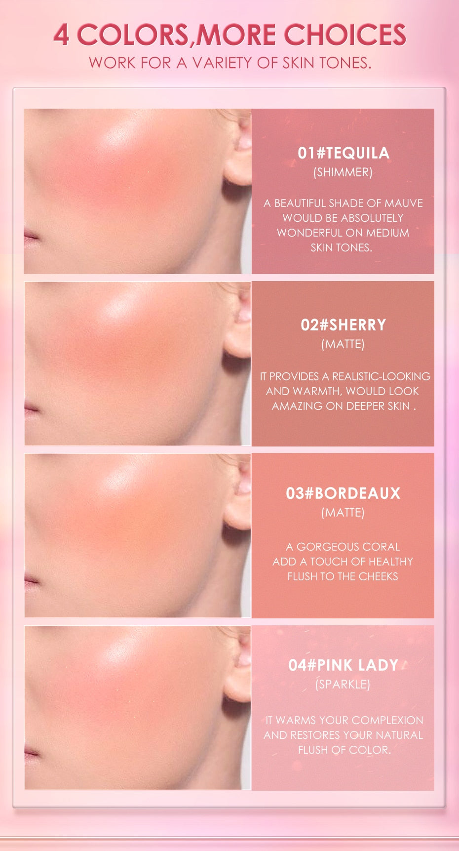 Blush liquido Queen Wine (4 colori)