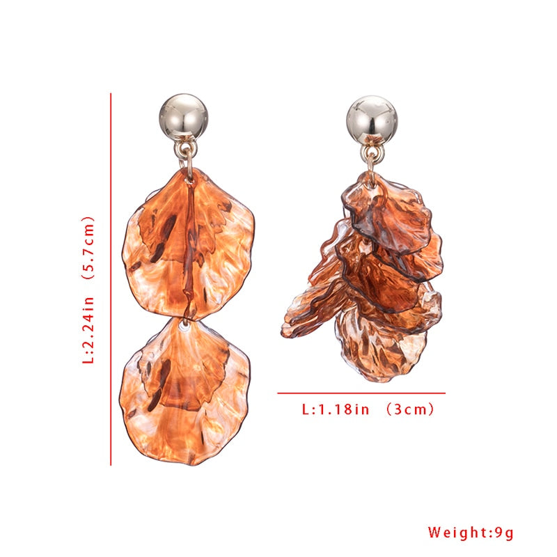 Orecchini a buco Drag Amber