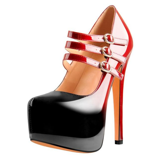Scarpe Queen Trenk (Nero e rosso)
