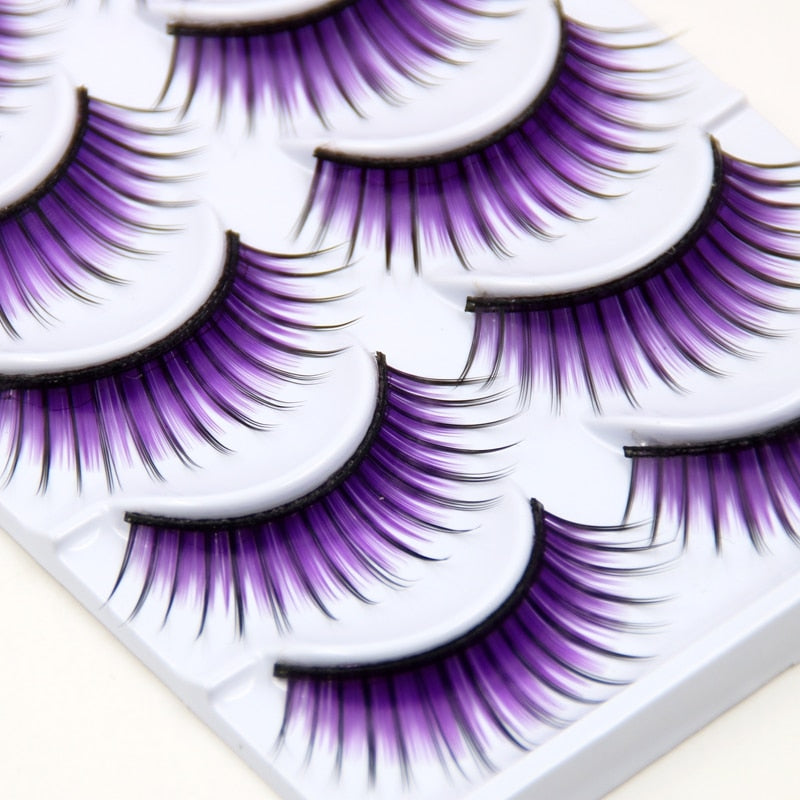 Ciglia finte Drag Purple Rain (5 paia)