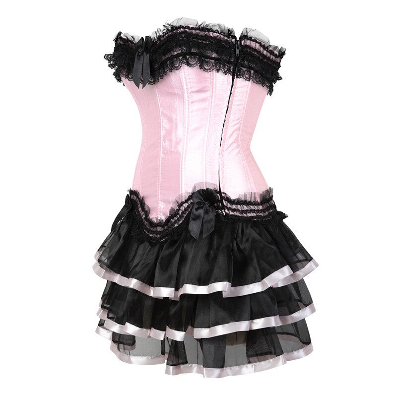 Abito a corsetto Drag Poison (Gonna corta)