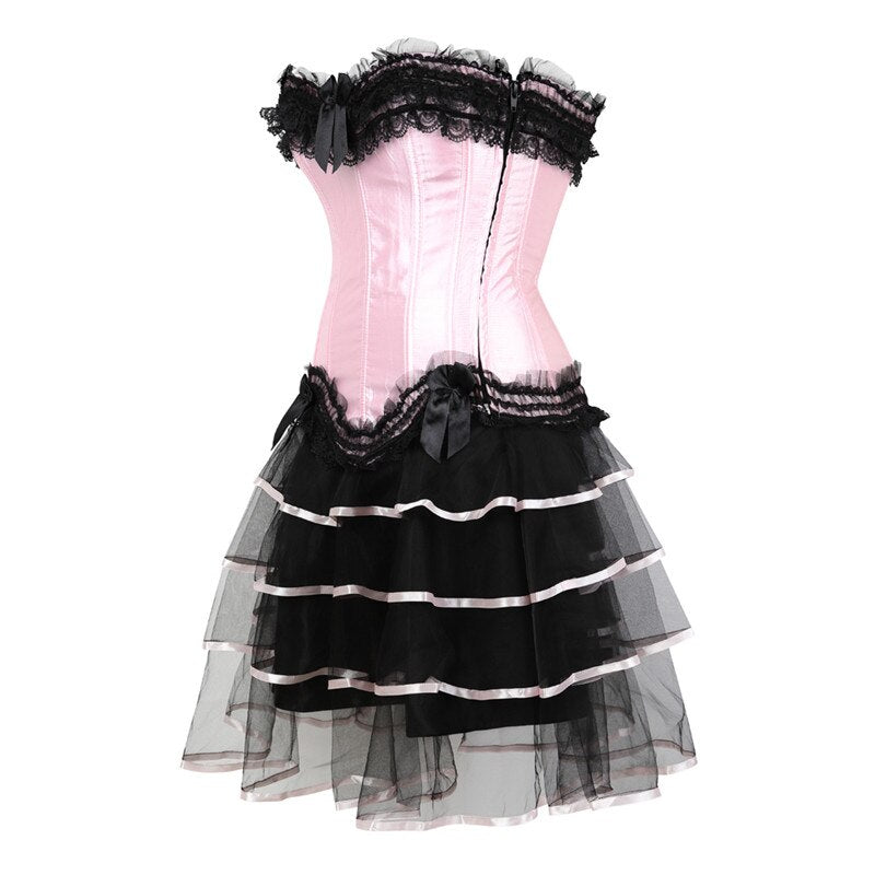 Abito a corsetto Drag Poison (Gonna lunga)