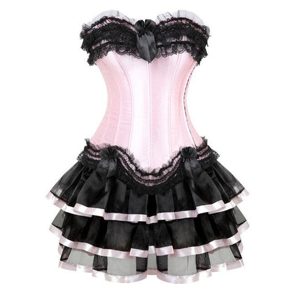 Abito a corsetto Drag Poison (Gonna corta)